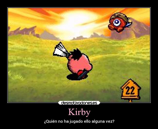 carteles kirby desmotivaciones