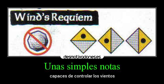 Unas simples notas - 