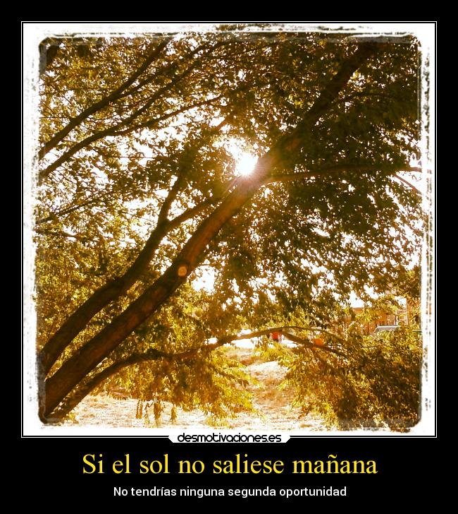 Si el sol no saliese mañana - 