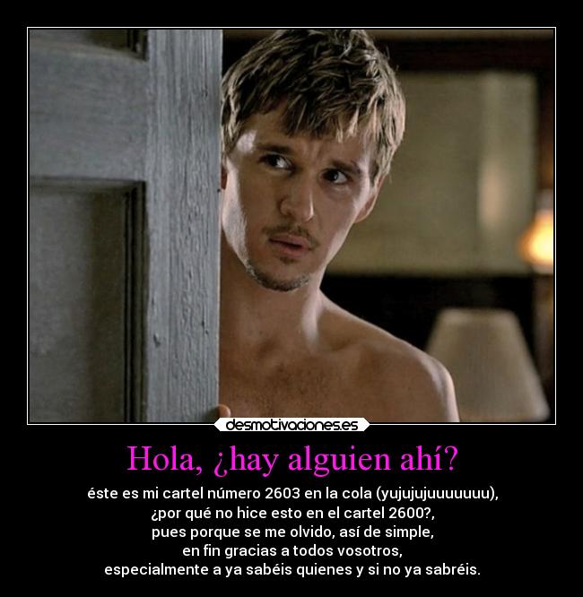 Hola, ¿hay alguien ahí? -