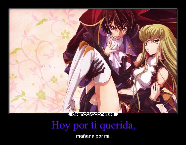 carteles anime otaku manga code geass devilbrigade mukuroattacks infiernodeangeles lelouch zero desmotivaciones