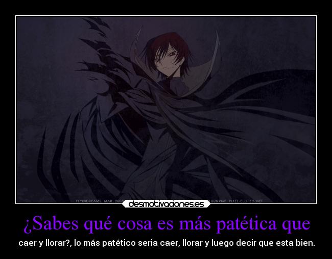 carteles anime devilbrigade mukuroattacks infiernodeangeles code geass lelouch zero vida desmotivaciones