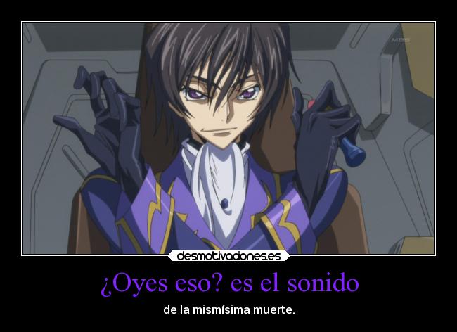 ¿Oyes eso? es el sonido - 