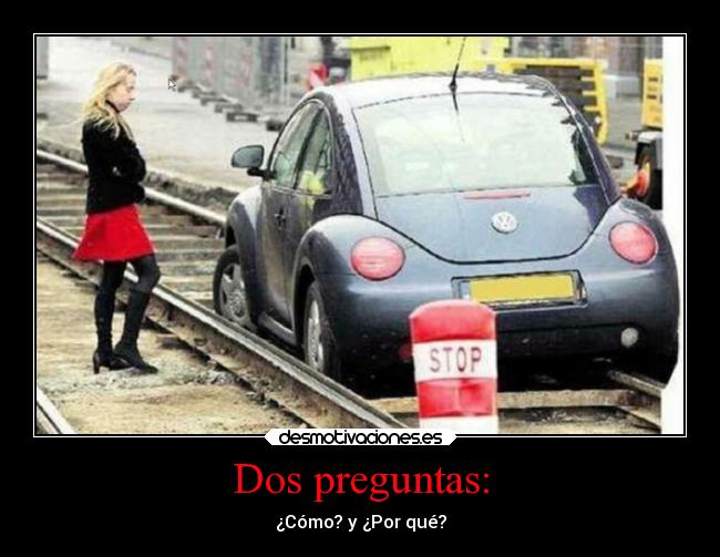 carteles criticas desmotivaciones mujer rubia coche desmotivaciones