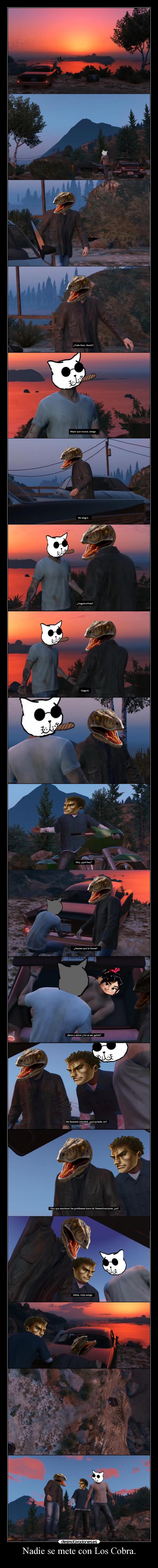 Nadie se mete con Los Cobra. -