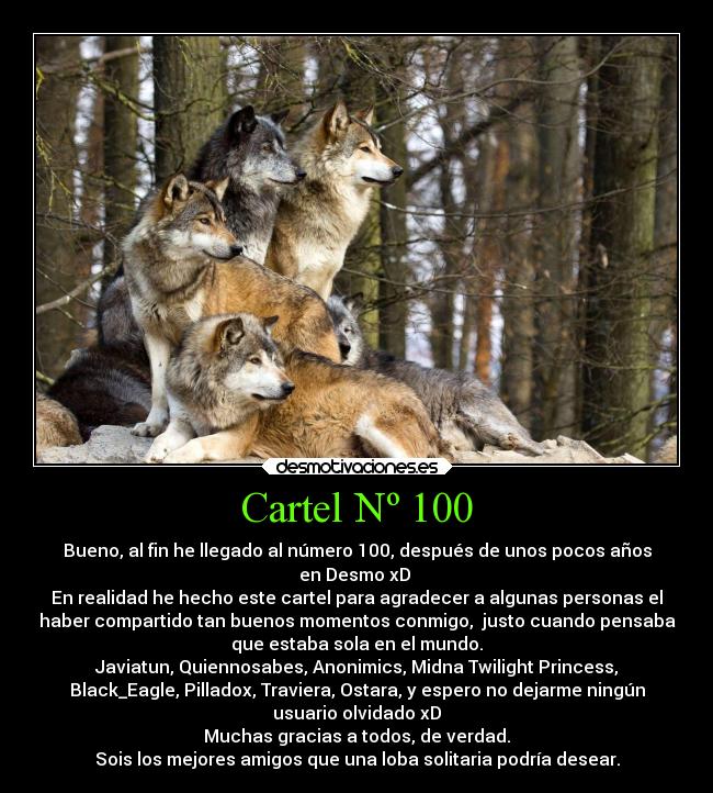 Cartel Nº 100 -