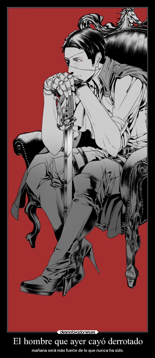 El hombre que ayer cayó derrotado -