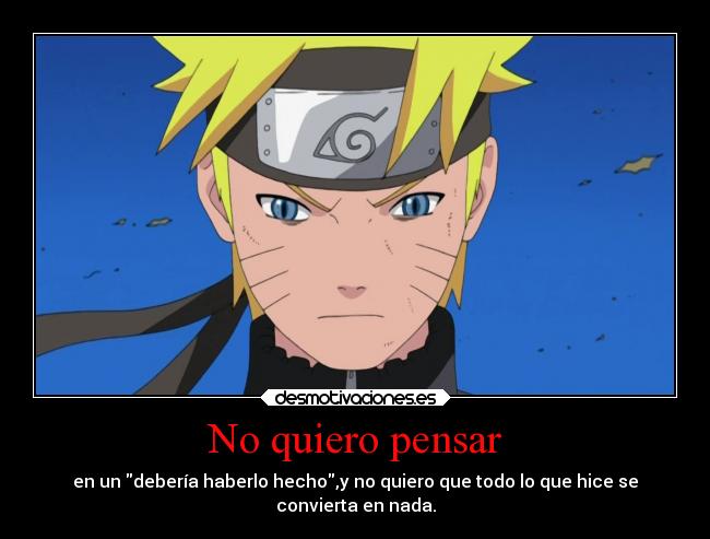 No quiero pensar - 