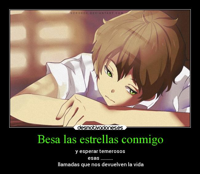 Besa las estrellas conmigo -