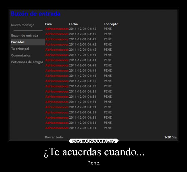 ¿Te acuerdas cuando... - Pene.