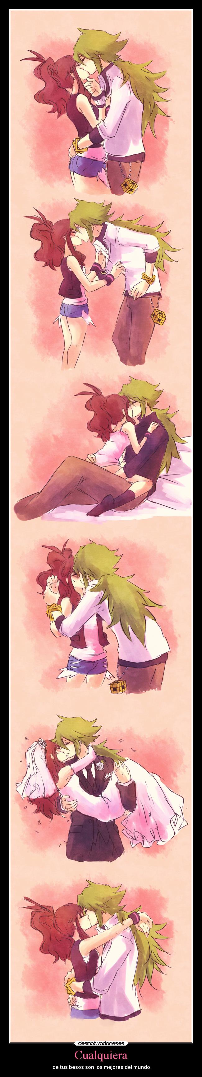 carteles quiero sentir tus dulces besos touko pokemon amor desmotivaciones