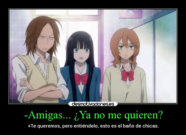 carteles anime manga otaku cosplay mensaje amor carino amiga querer entender chicas bano desmotivaciones