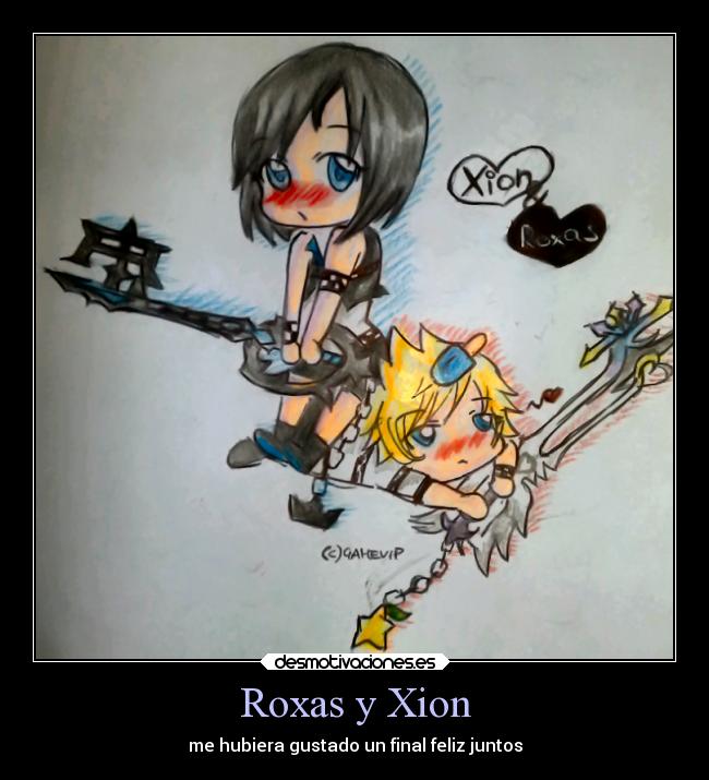 Roxas y Xion - me hubiera gustado un final feliz juntos