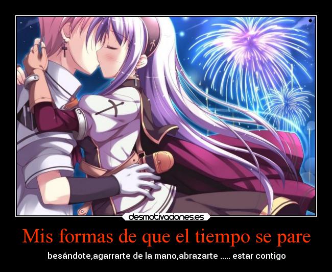 Mis formas de que el tiempo se pare -