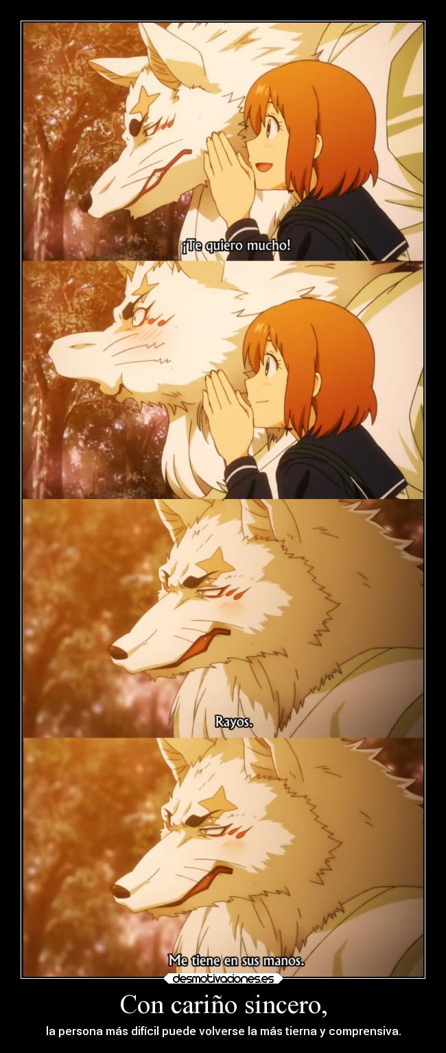 carteles anime gingitsune gintaro dominado por makoto con carino doni anotherpikachubrigade desmotivaciones