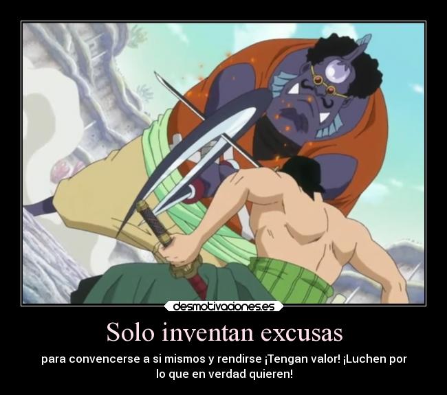 Solo inventan excusas -