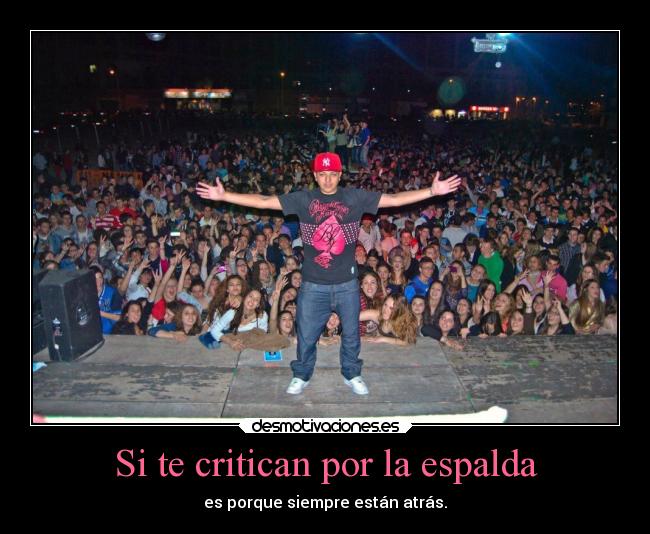 Si te critican por la espalda -