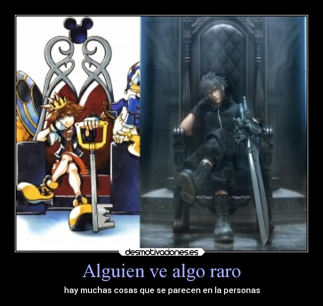 Alguien ve algo raro -