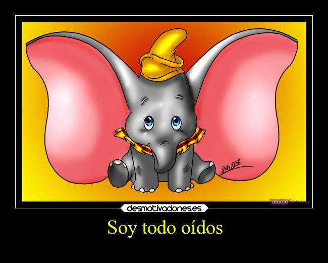 carteles literalmente dumbo todo oidos desmotivaciones