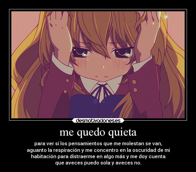 me quedo quieta -
