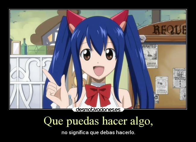 carteles anime manga shinigamixlll colwuwboaonwtoiopwaoion fairytail fairy tail wendy marvel gostgirl desmotivaciones