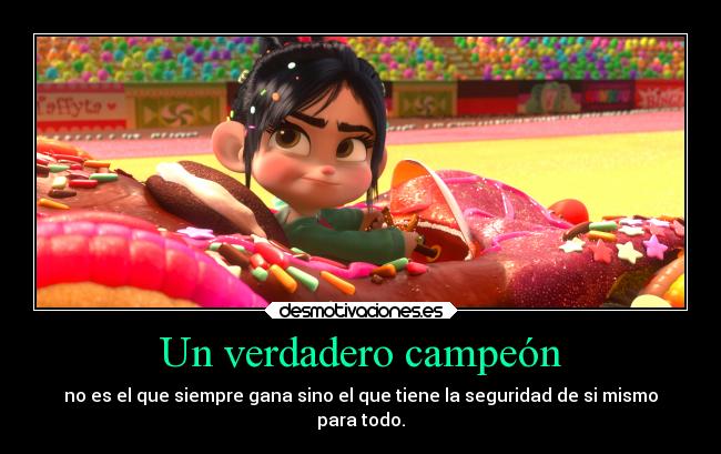 carteles cine ralp demoledor vanellope von schweetz aseguraba que iba aganar antes competir desmotivaciones