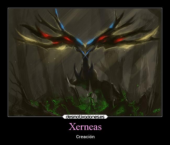 carteles pokemon legendario xerneax forma activa neutral desmotivaciones