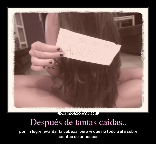 Después de tantas caídas.. -