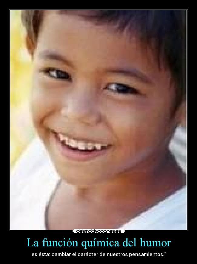 La función química del humor -