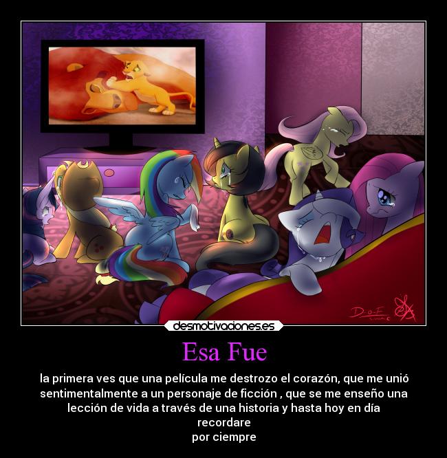 Esa Fue - la primera ves que una película me destrozo el corazón, que me unió
sentimentalmente a un personaje de ficción , que se me enseño una
lección de vida a través de una historia y hasta hoy en día
recordare
por ciempre