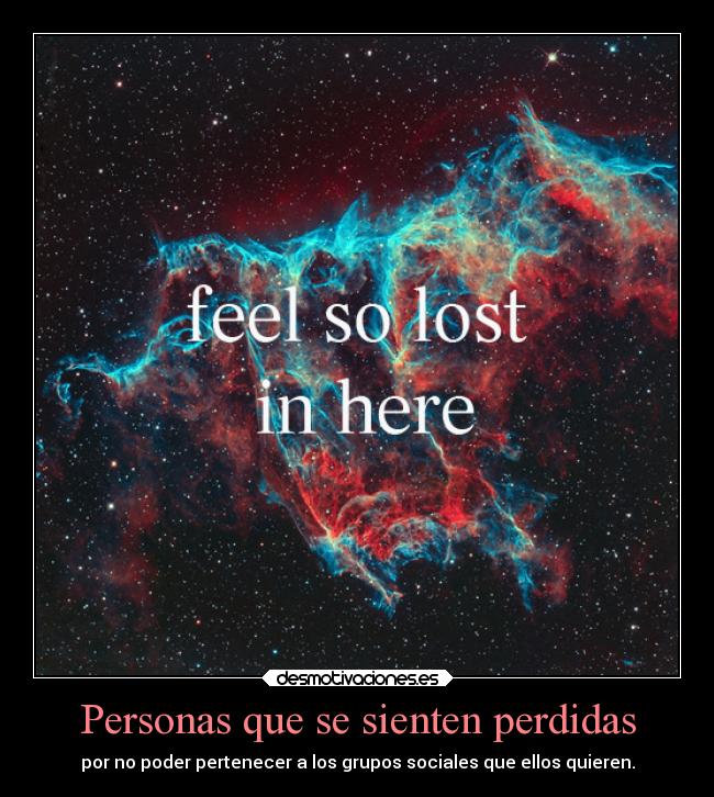 Personas que se sienten perdidas -