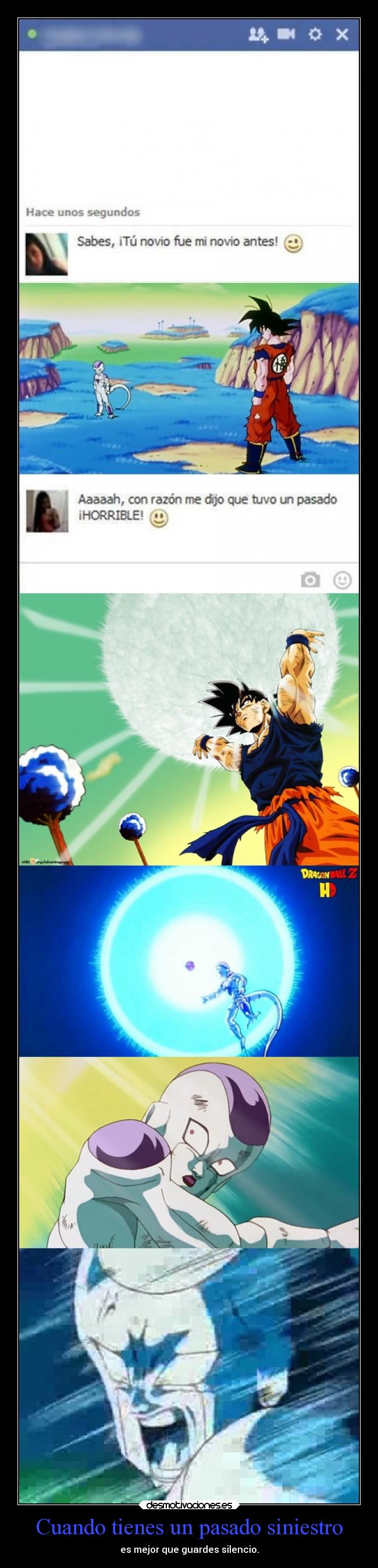 Cuando tienes un pasado siniestro - es mejor que guardes silencio.