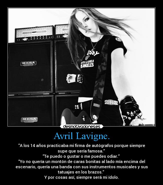 Avril Lavigne. -