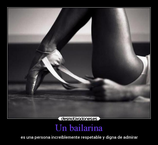 Un bailarina -