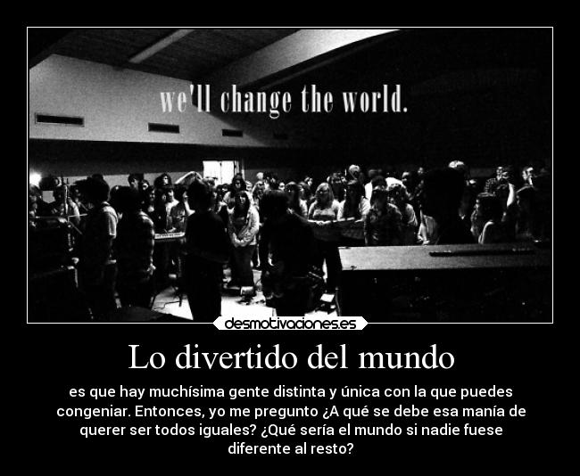 Lo divertido del mundo -