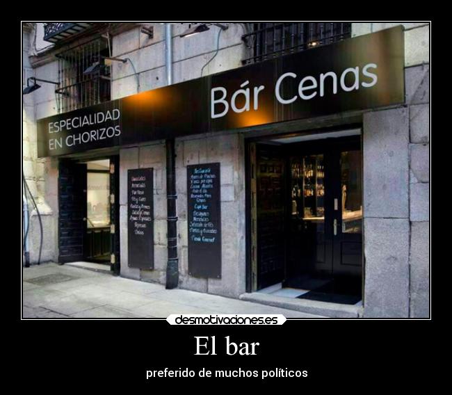 El bar - preferido de muchos políticos