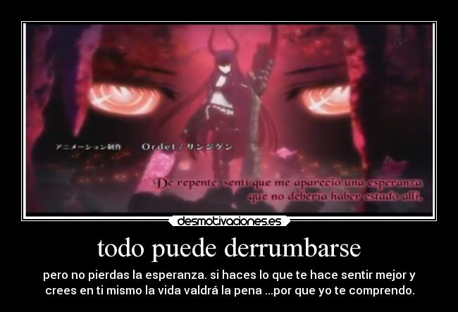 todo puede derrumbarse -