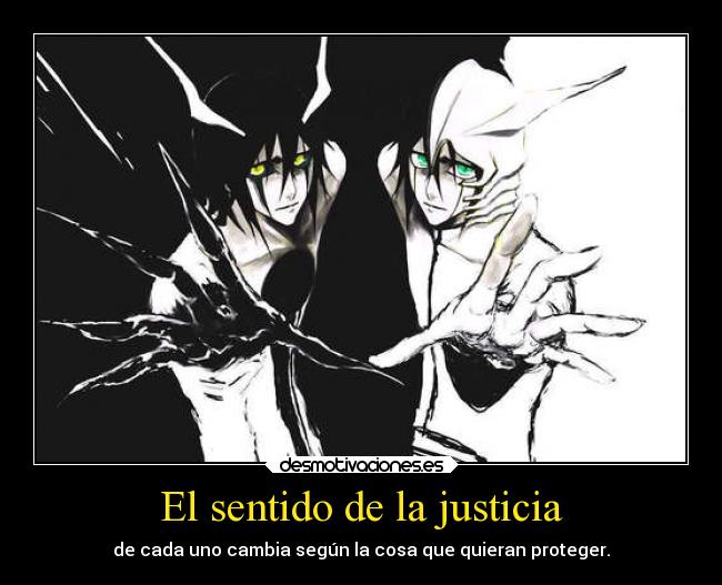 El sentido de la justicia - de cada uno cambia según la cosa que quieran proteger.