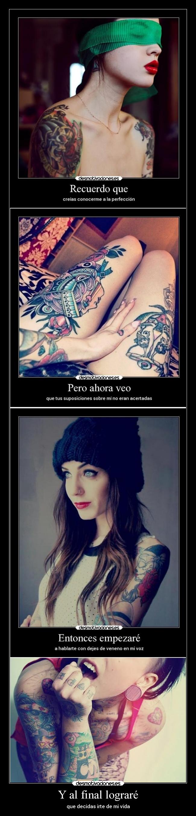 Y al final lograré -