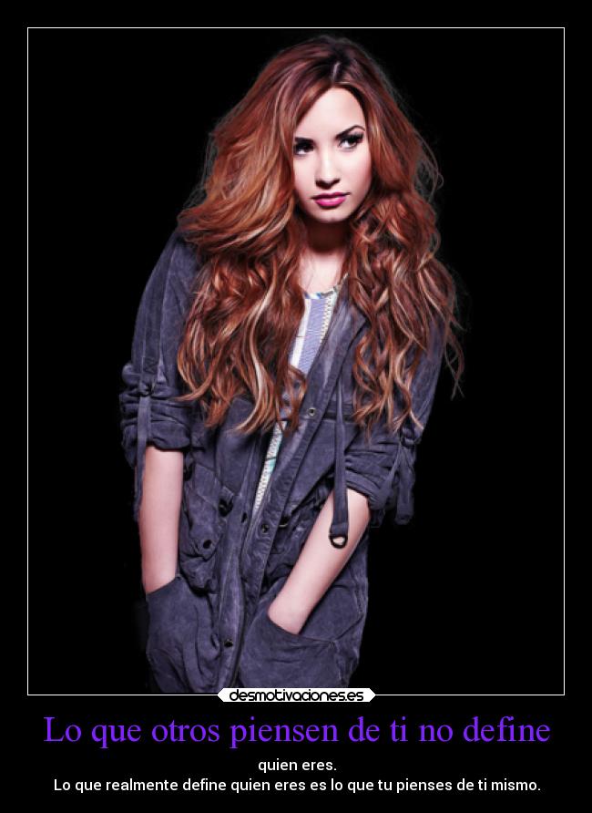 Lo que otros piensen de ti no define - 