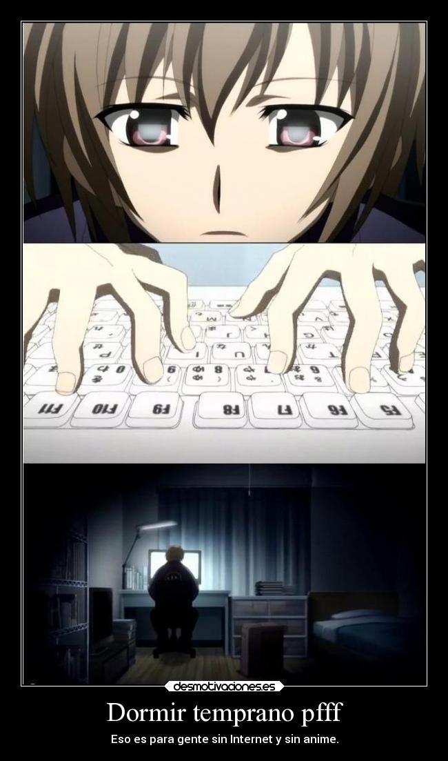 carteles dormir anime desmotivaciones