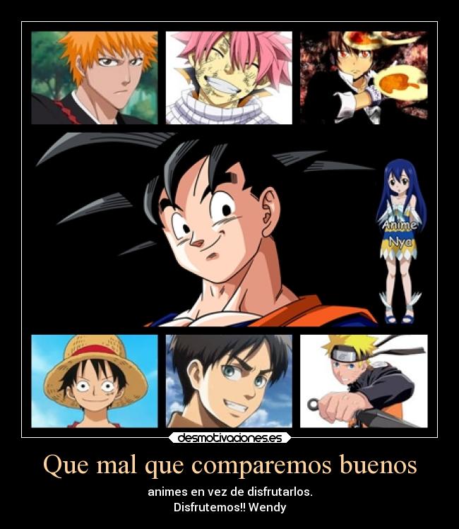 Que mal que comparemos buenos -