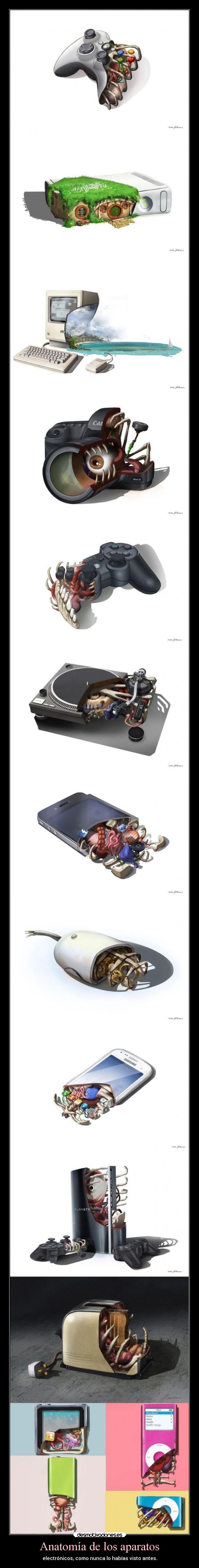 Anatomía de los aparatos - electrónicos, como nunca lo habías visto antes.