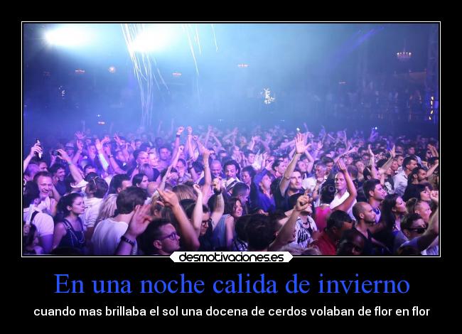 En una noche calida de invierno -