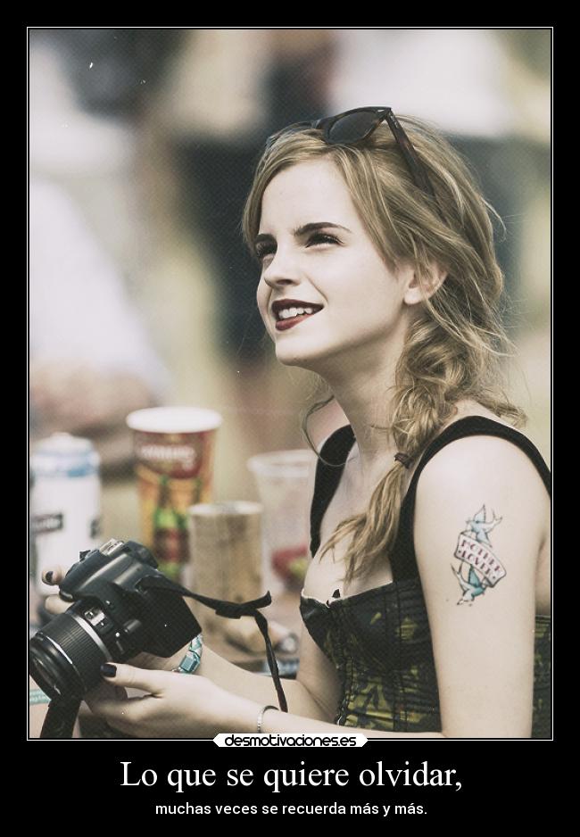 Lo que se quiere olvidar, - 