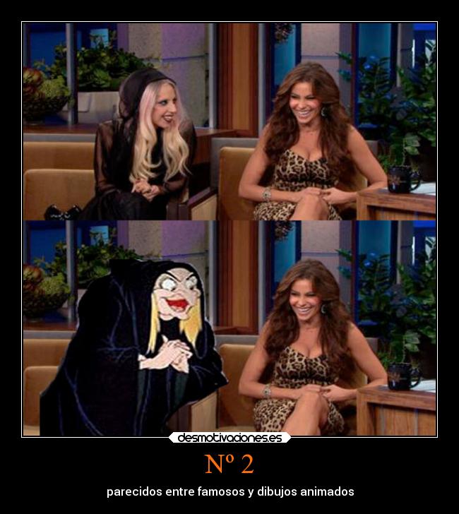 Nº 2 - parecidos entre famosos y dibujos animados