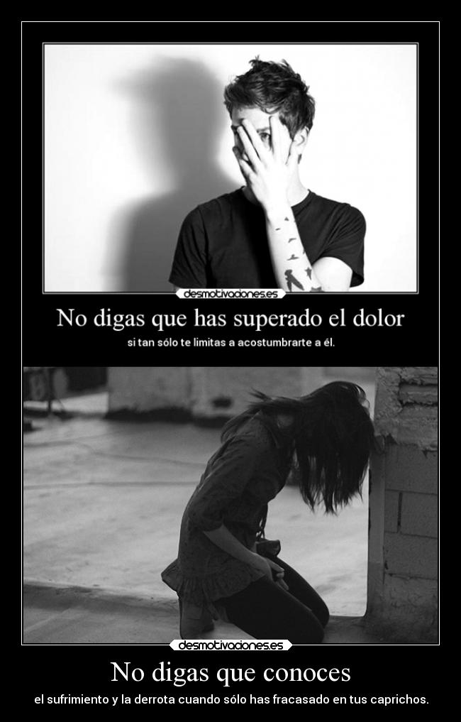 No digas que conoces -