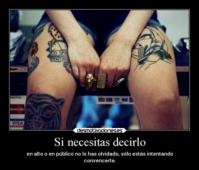 Si necesitas decirlo -