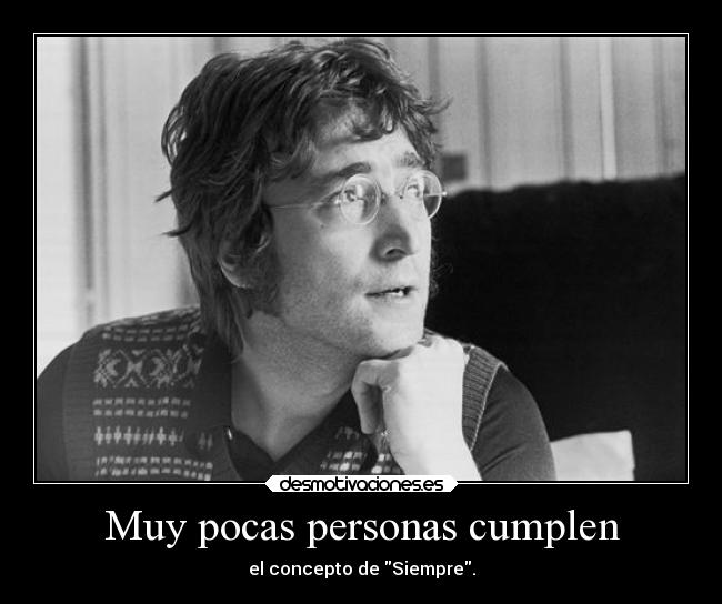 Muy pocas personas cumplen - 