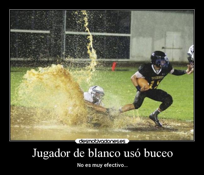 Jugador de blanco usó buceo - No es muy efectivo...